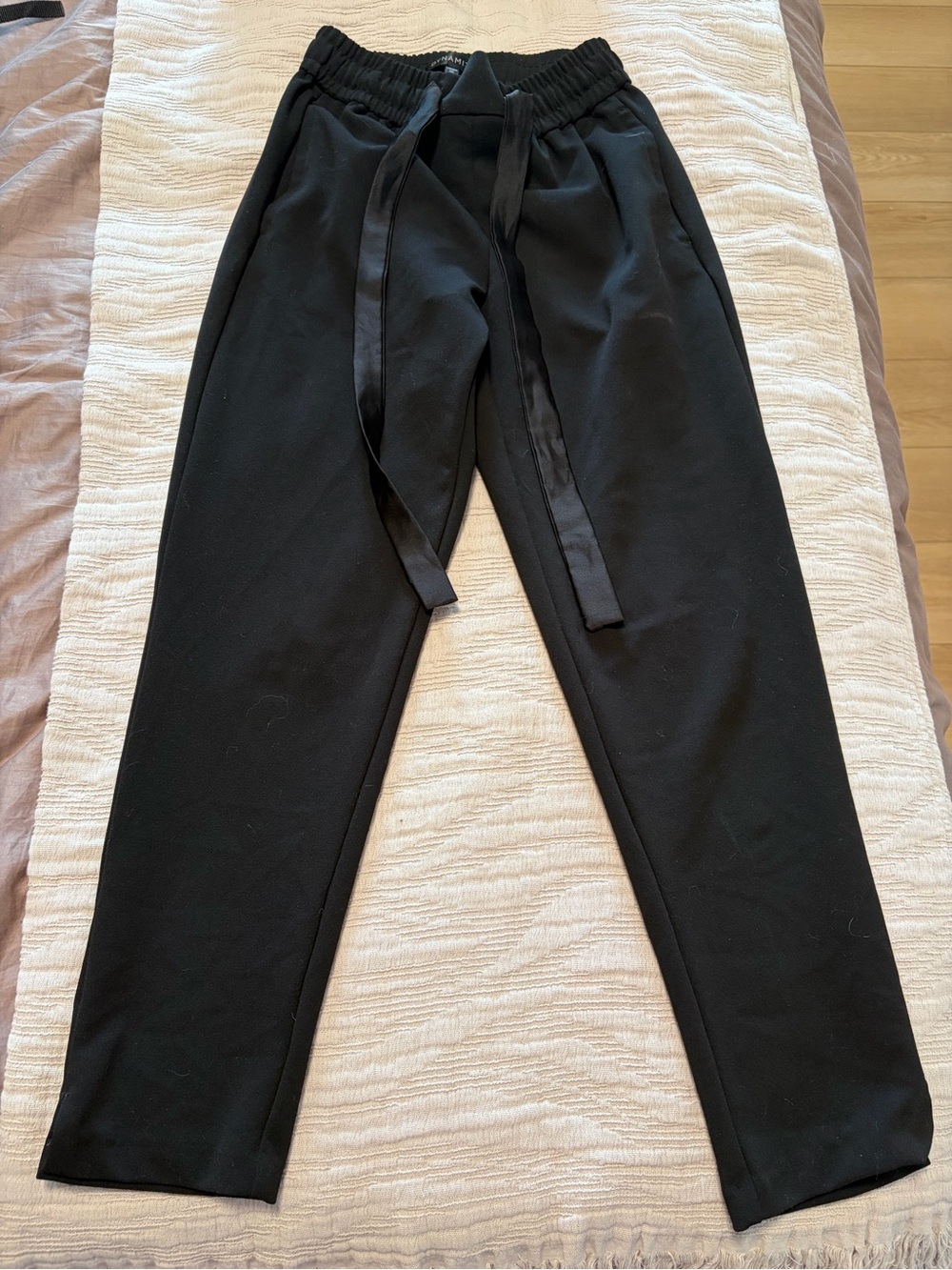 Dynamite Black Drawstring Jogger Pants